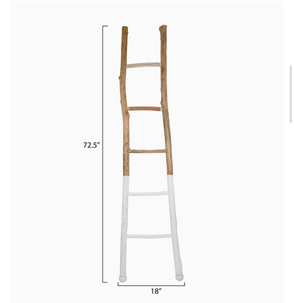 White Dipped Decorative Ladder