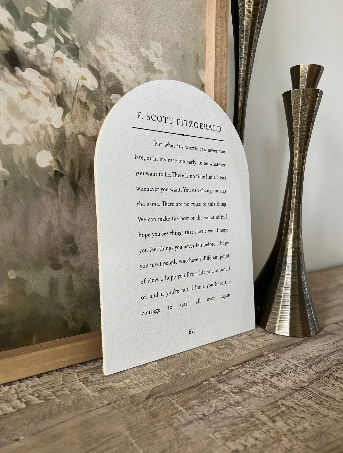 7.5”x10.5” For What It’s Worth Wood Arch