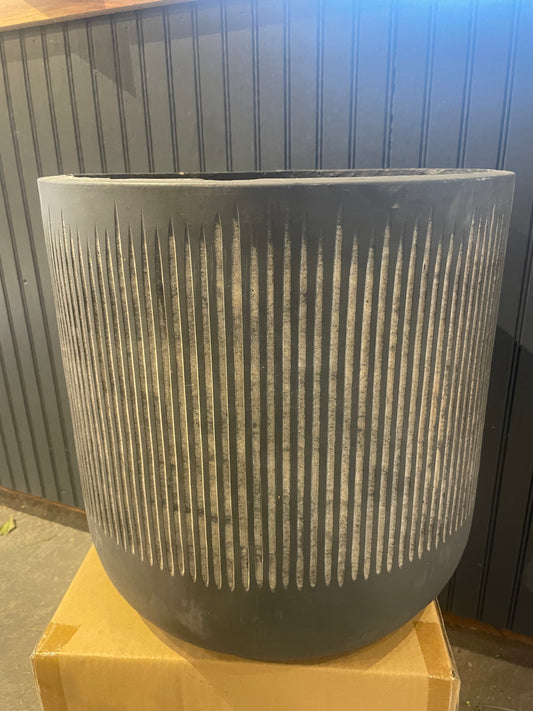14” Fluted Ribbed Planter