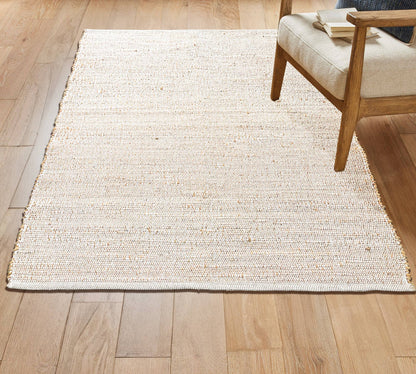 Jute Chindi Rug-Natural Jute-White-4'x6'.