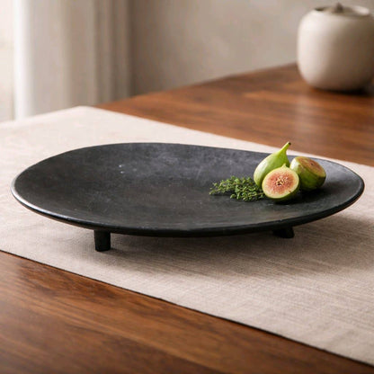 Oval Metal Tray 9x6in