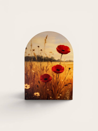Fall Red Flowers, Arch | Fall Home Decor
