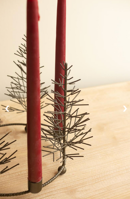 Antique Gold Wire Tree Candlelarbra