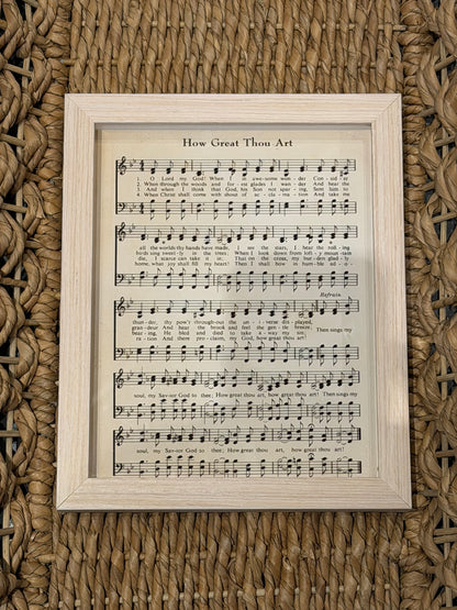 8” x 10” How Great Thou Art Hymn