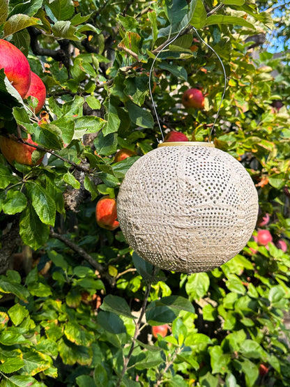 Stella Globe 8" Solar Lantern - Pearl