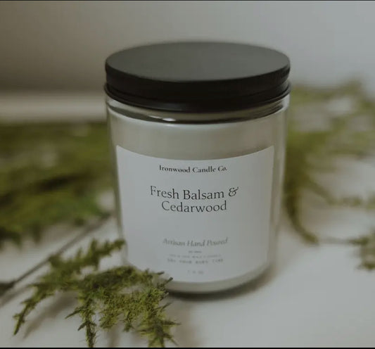 Fresh Balsam & Cedar-wood Candle-7.5oz