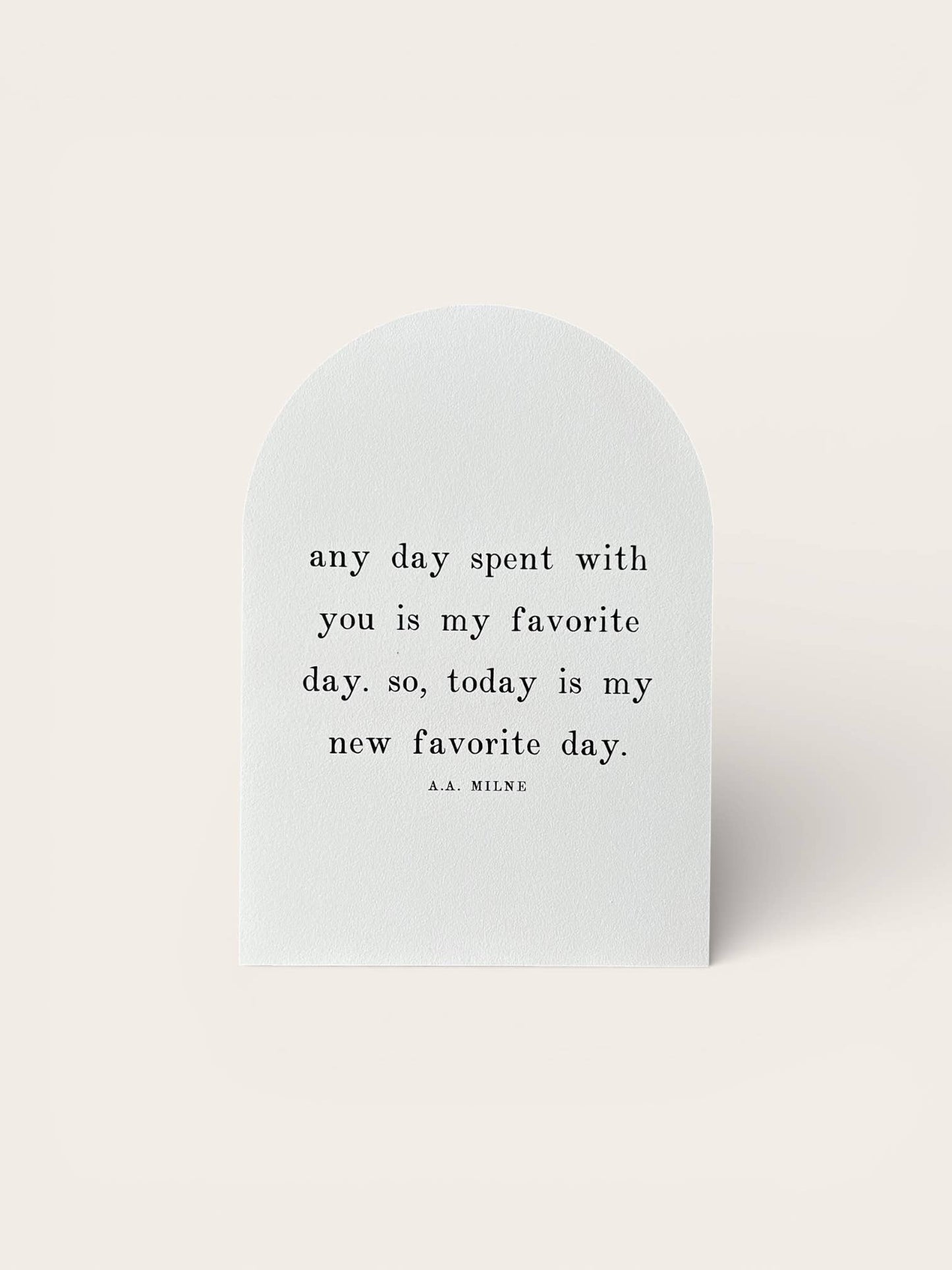 Any Day Spent With You, Wood Arch