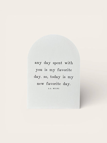 Any Day Spent With You, Wood Arch