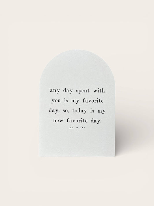 Any Day Spent With You, Wood Arch