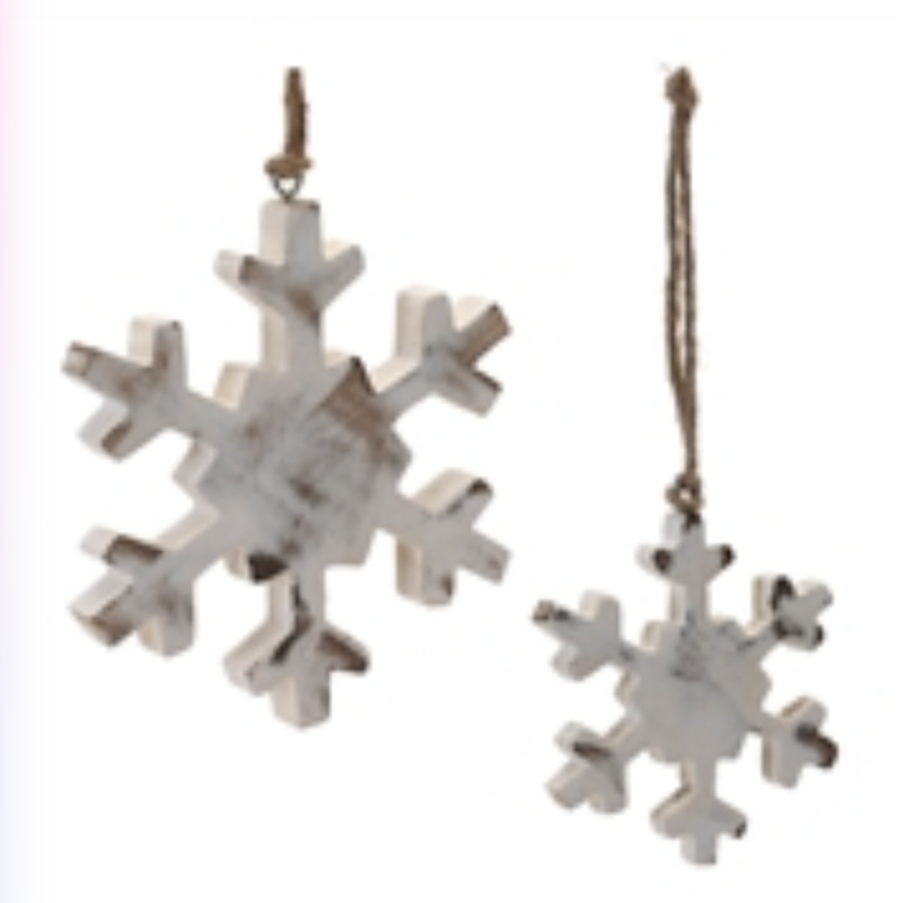 Snowflake Wood Ornament