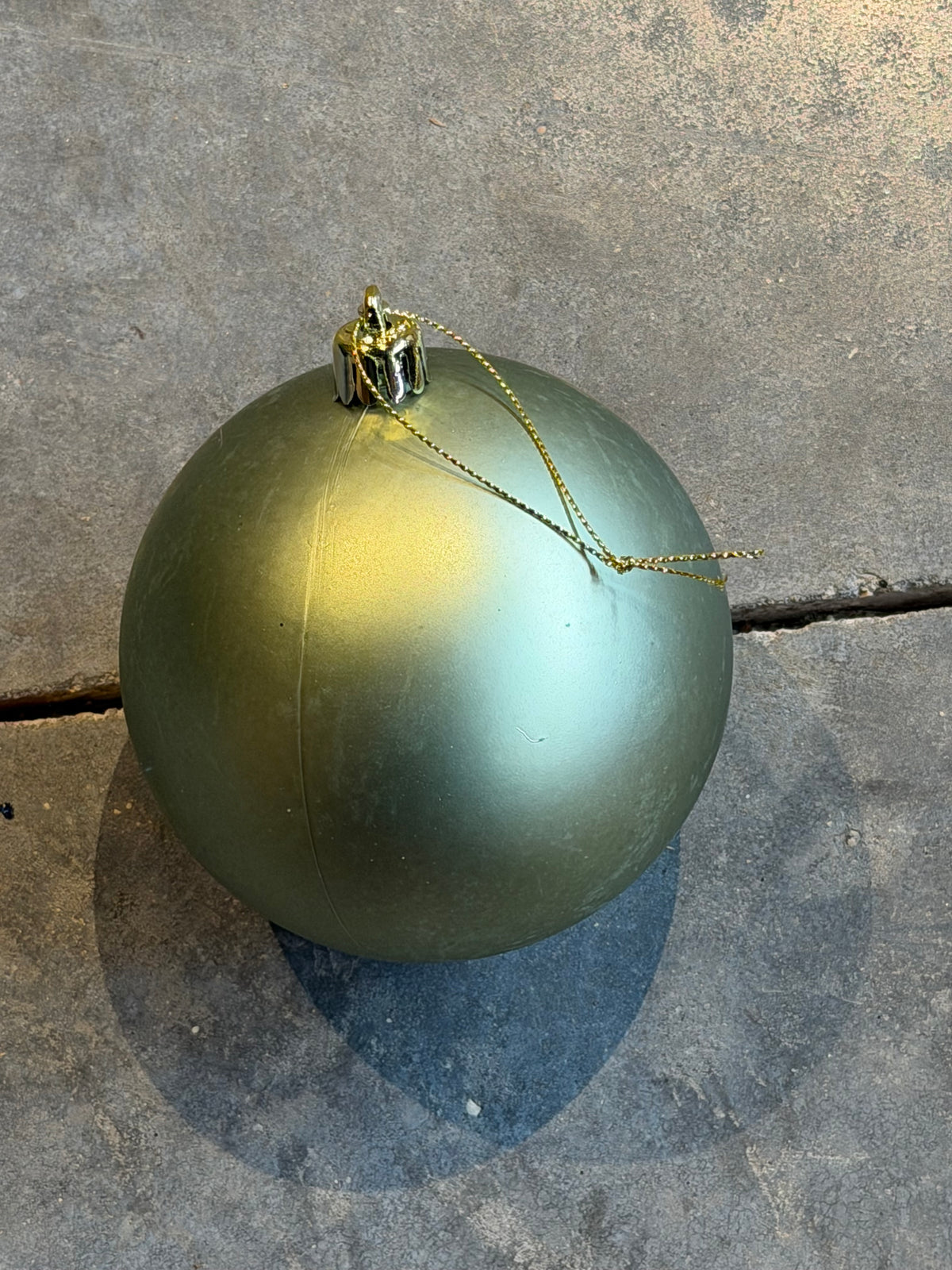 Matte Sage Ball Ornament