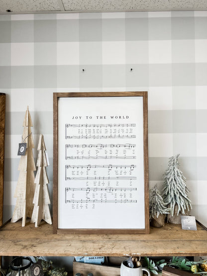 Joy to the World Hymn | Christmas Wall Decor Made in the USA