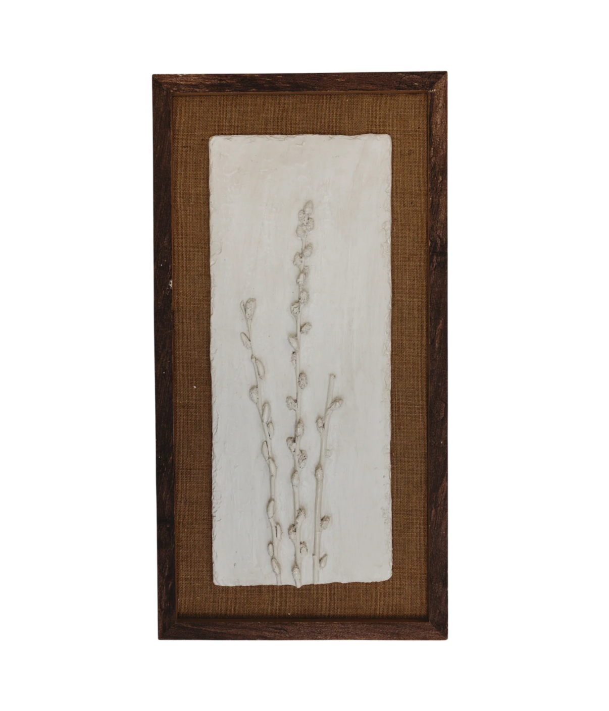 Botanical Wall Art-Pressed White Blossom