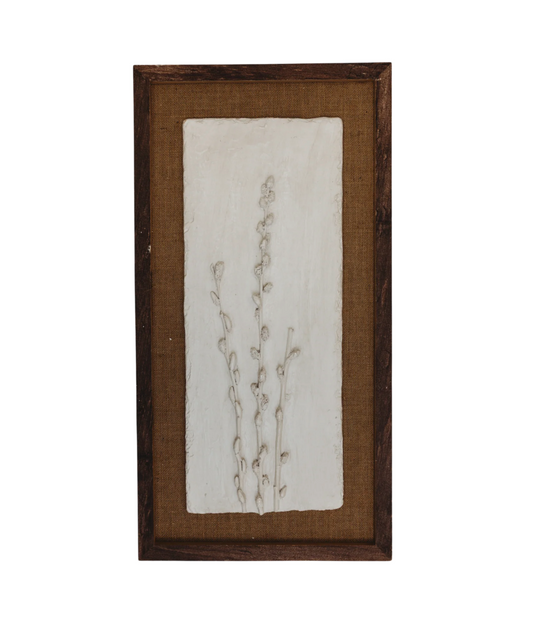 Botanical Wall Art-Pressed White Blossom