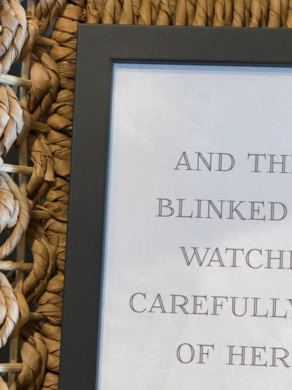 8” x 10” And The Stars Blinked…Lee Quote