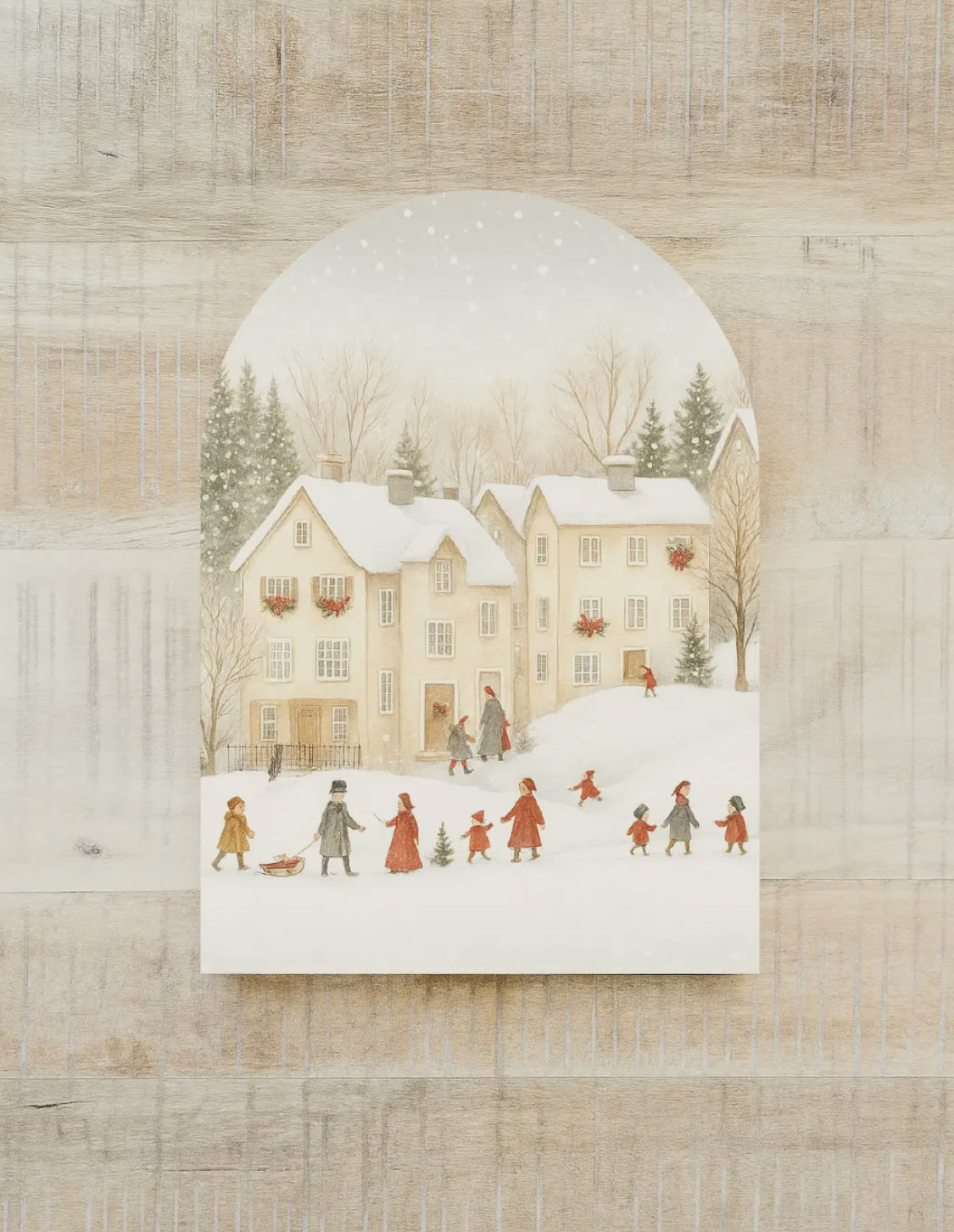 7”x10” Winter Houses Arch