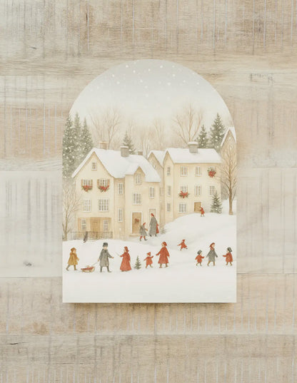 7”x10” Winter Houses Arch