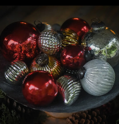 4” Red Kugel Ornament