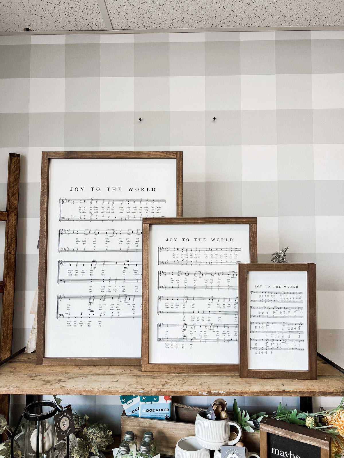 Joy to the World Hymn | Christmas Wall Decor Made in the USA