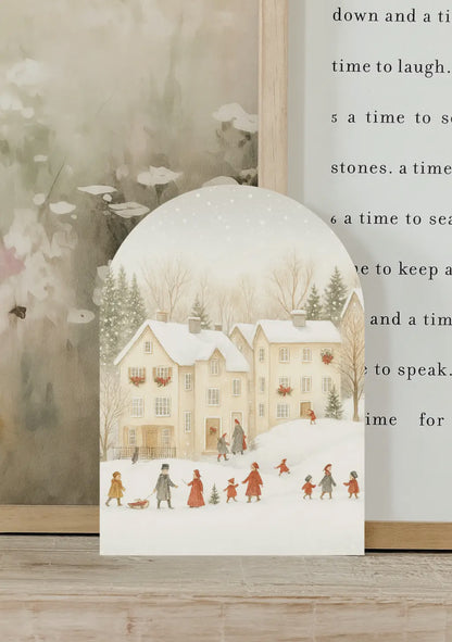 7”x10” Winter Houses Arch