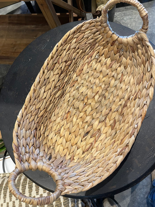 20L” x 4”H Water Hyacinth Basket-sm