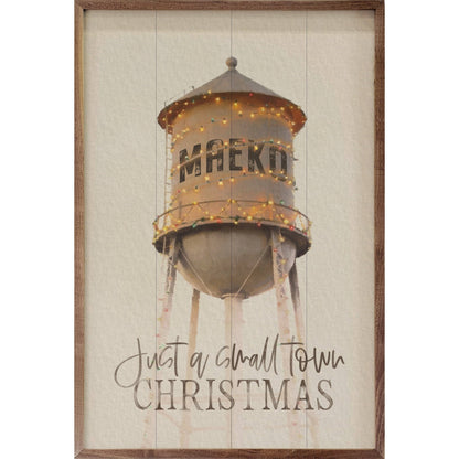 Just A Small Town Christmas Personalized Water Tower