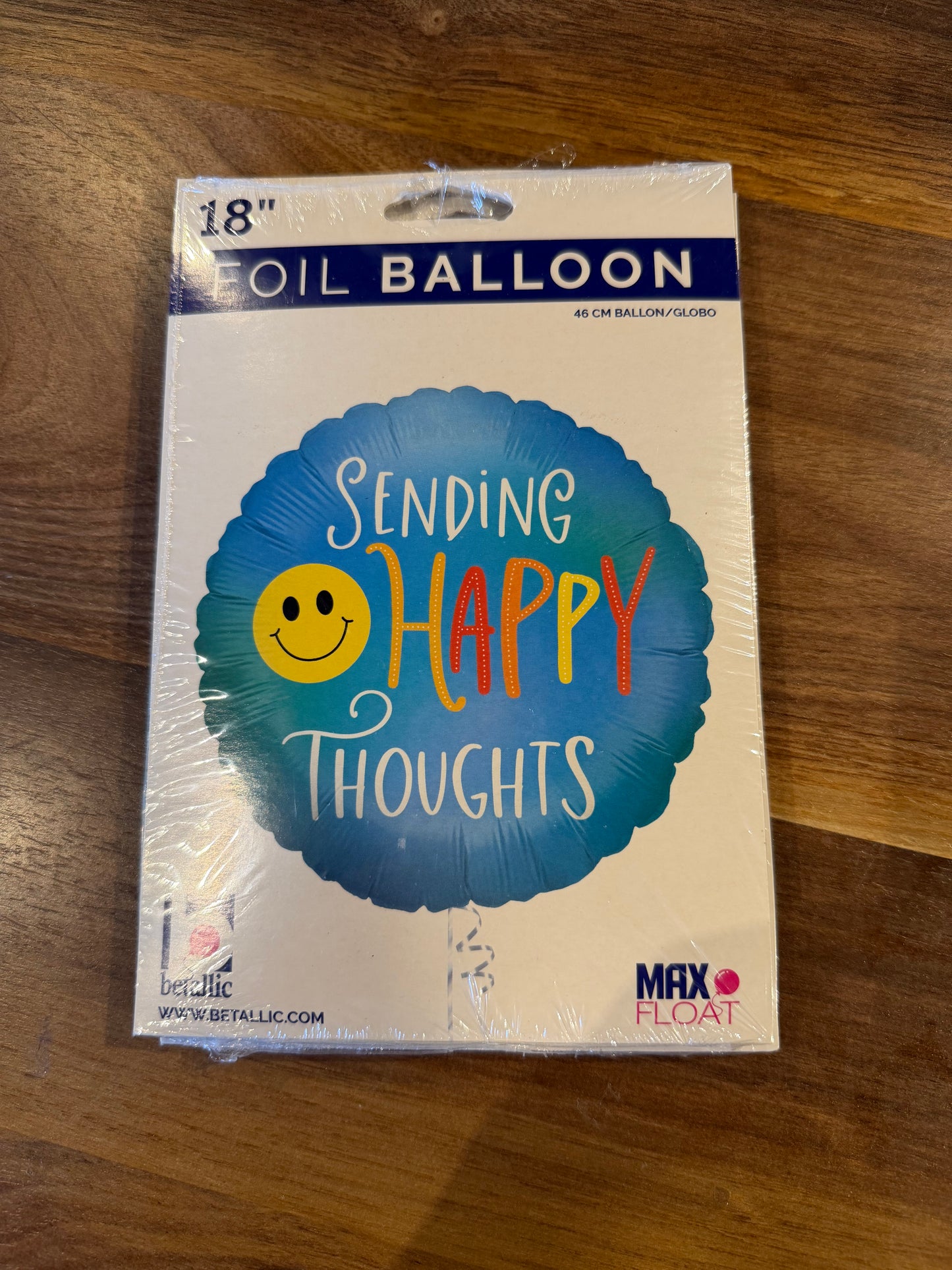 18” “Sending Happy Thoughts” Mylar Balloon