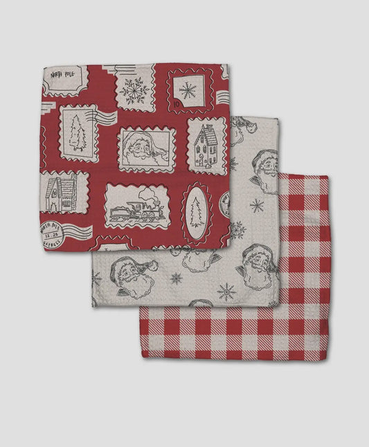 Christmas Santa Dishcloth Set