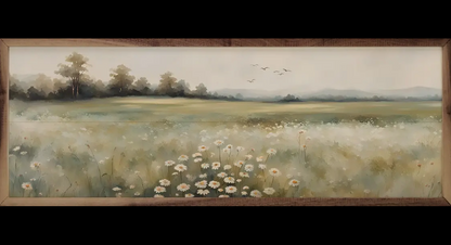 12” x 4” Valley with Flowers Center