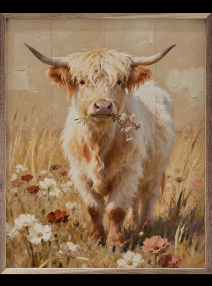 8” x 10” Blush Meadow Highland
