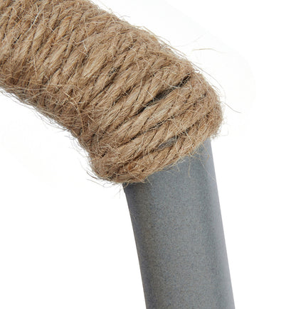 Stoneware Vase w/Rattan Wrapped Handle