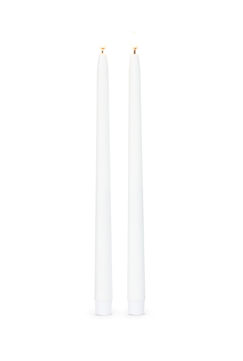12.5” White Taper Candles