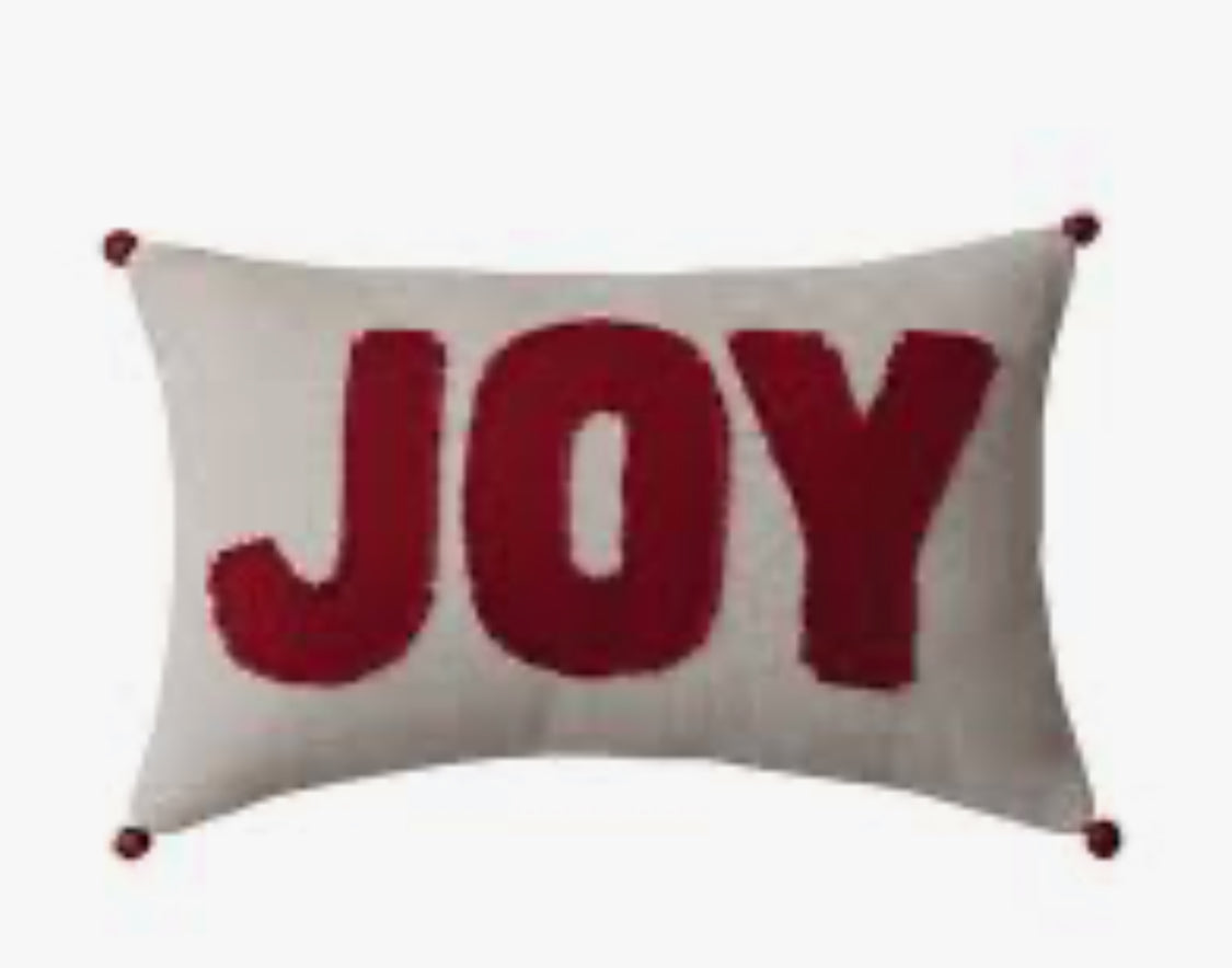 Cotton Lumbar Pillow “JOY”