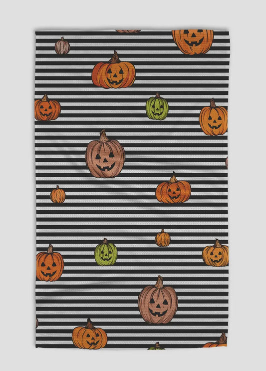 Striped Pumpkins Tea Towel