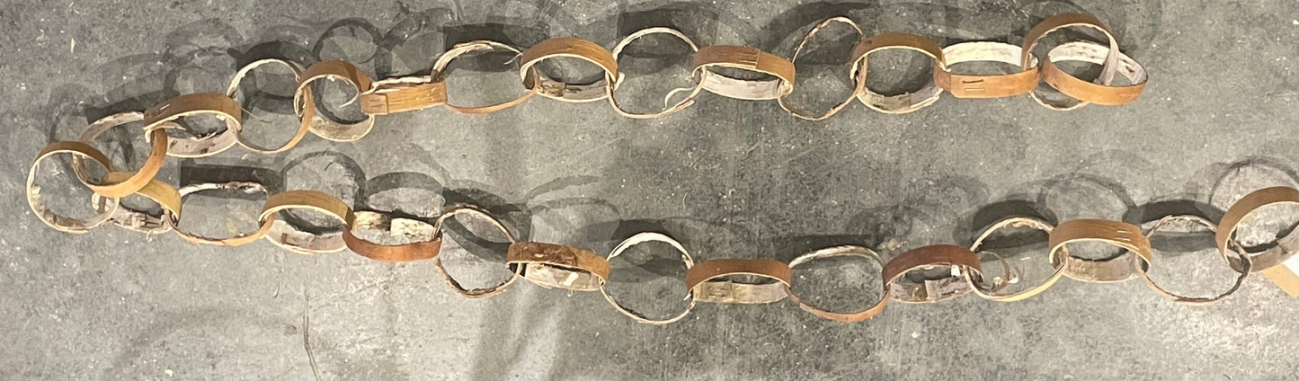 72” Birch Bark Link Garland