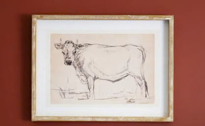 Cow Print Under Glass