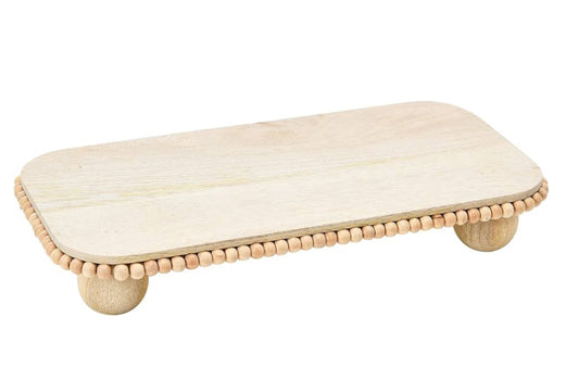 Mango Beads Footed Serving Tray