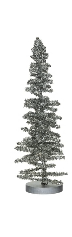 Tinsel Trees w/Glitter