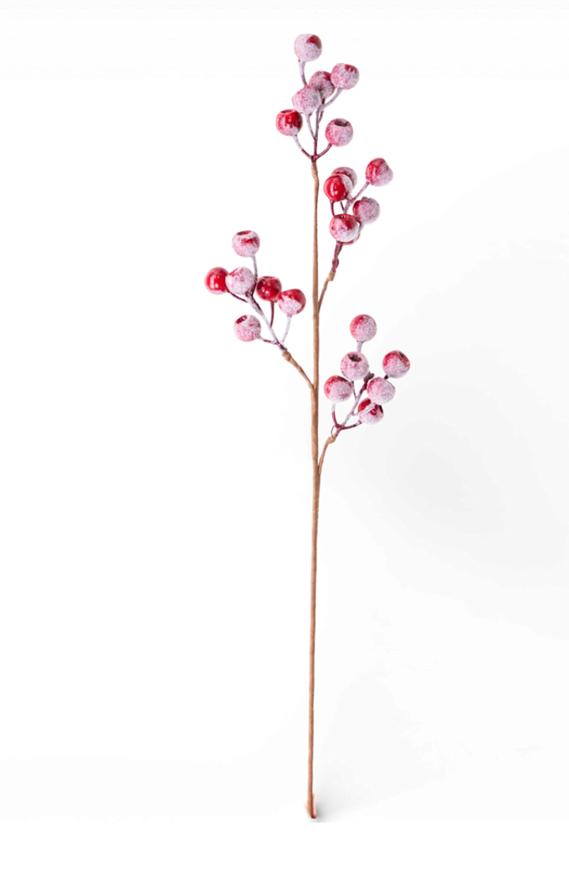 12” Red Berry Spray