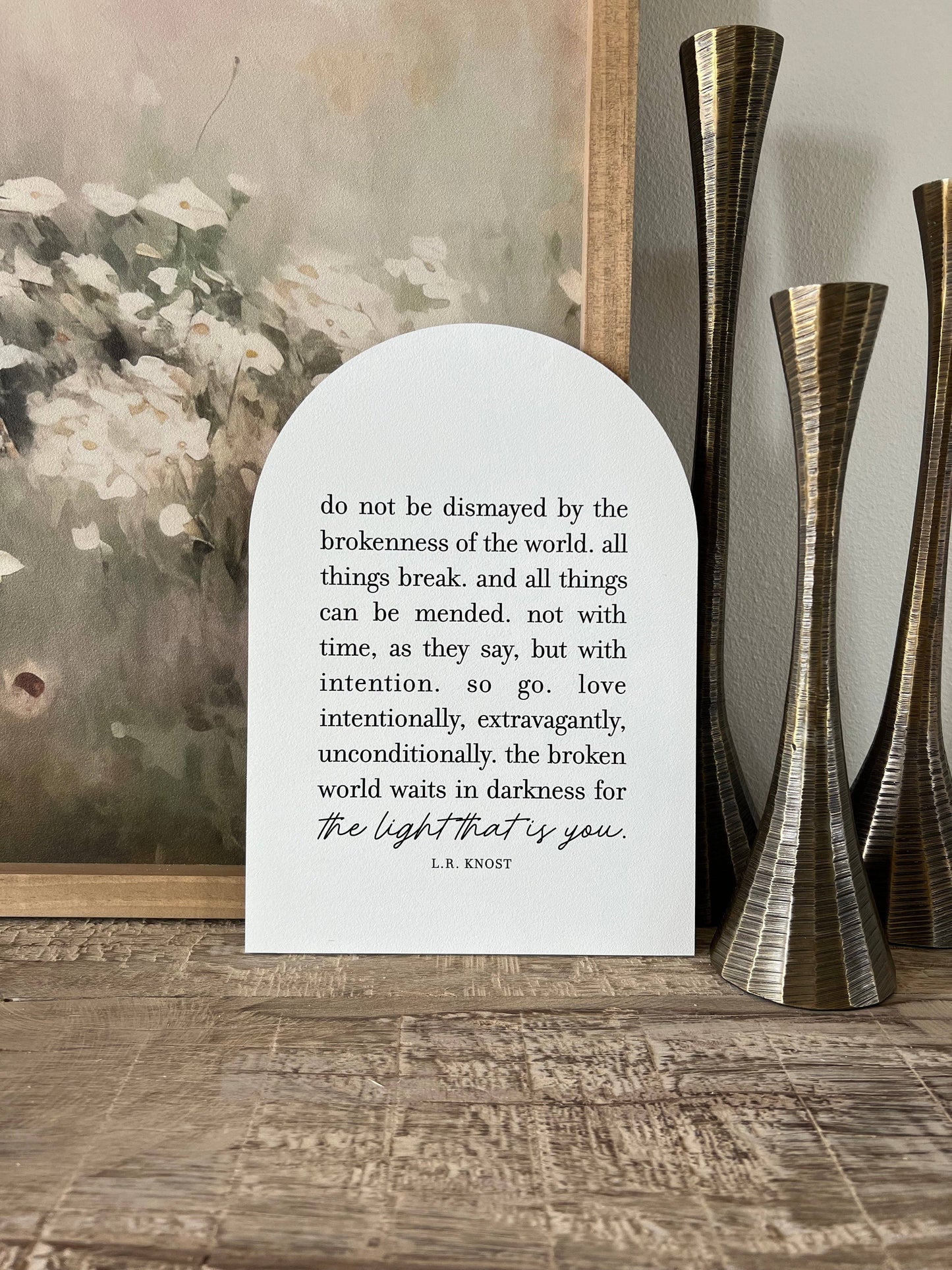 Do Not Be Dismayed, Wood Arch