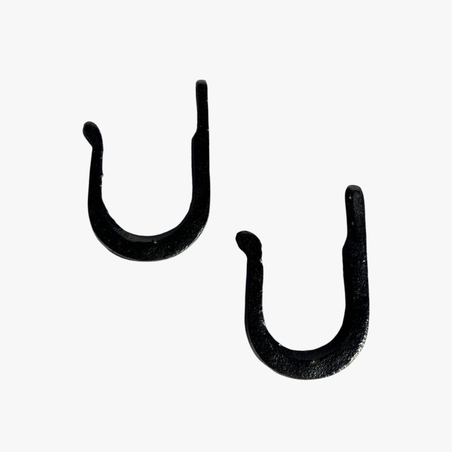 Utility Wall Hook, Black Cast Iron, Heavy Duty for Coats, Towels or Bags