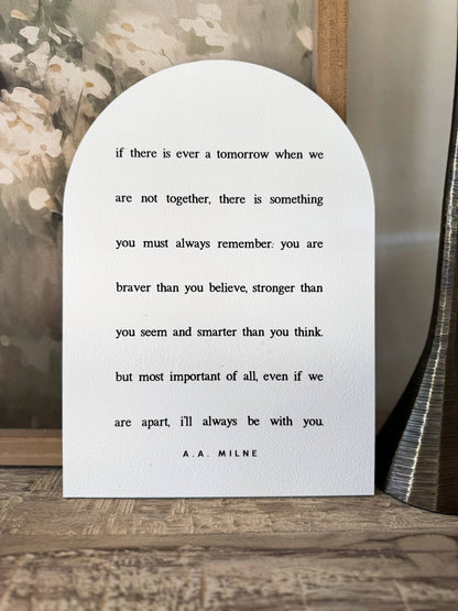 If There Is Ever a Tomorrow Wood, Arch | Nursery Decor