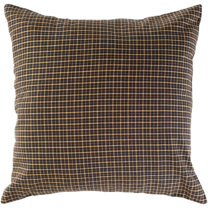 Black Tan Plaid Throw Pillow 16x16 – Kettle Grove