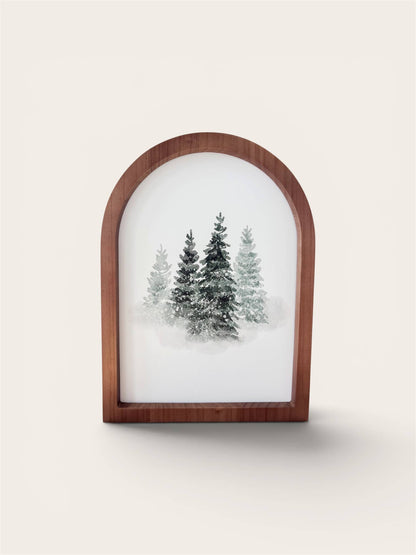 Winter Tree Watercolor, Arch | Christmas 2026