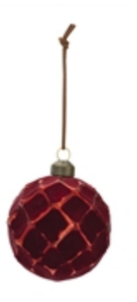 Deep Red Glass Ornament