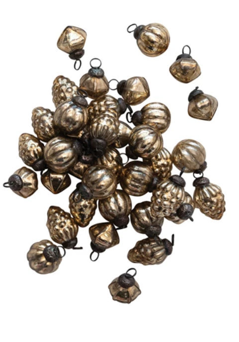 Antique Gold Glass Ornaments