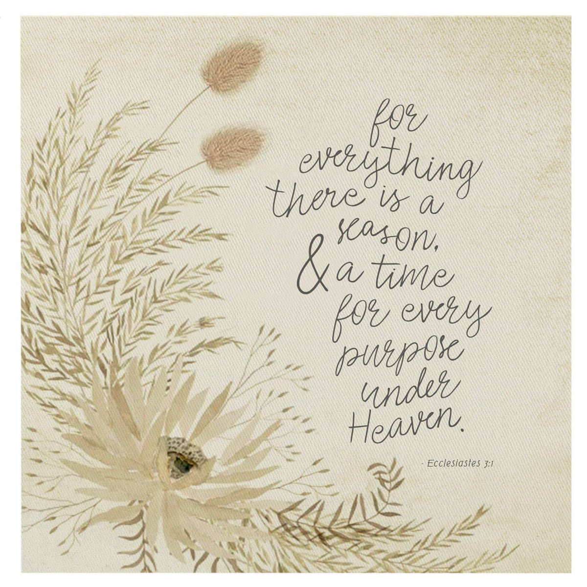Mini Canvas, There Is A Season, Shelf Decor