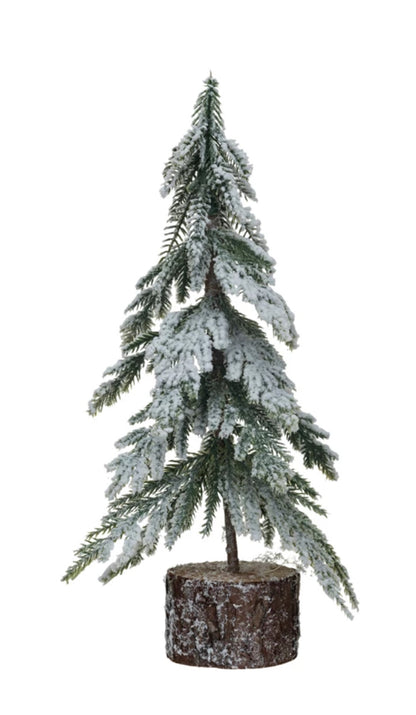 Faux Fir Tree w/Wood Base