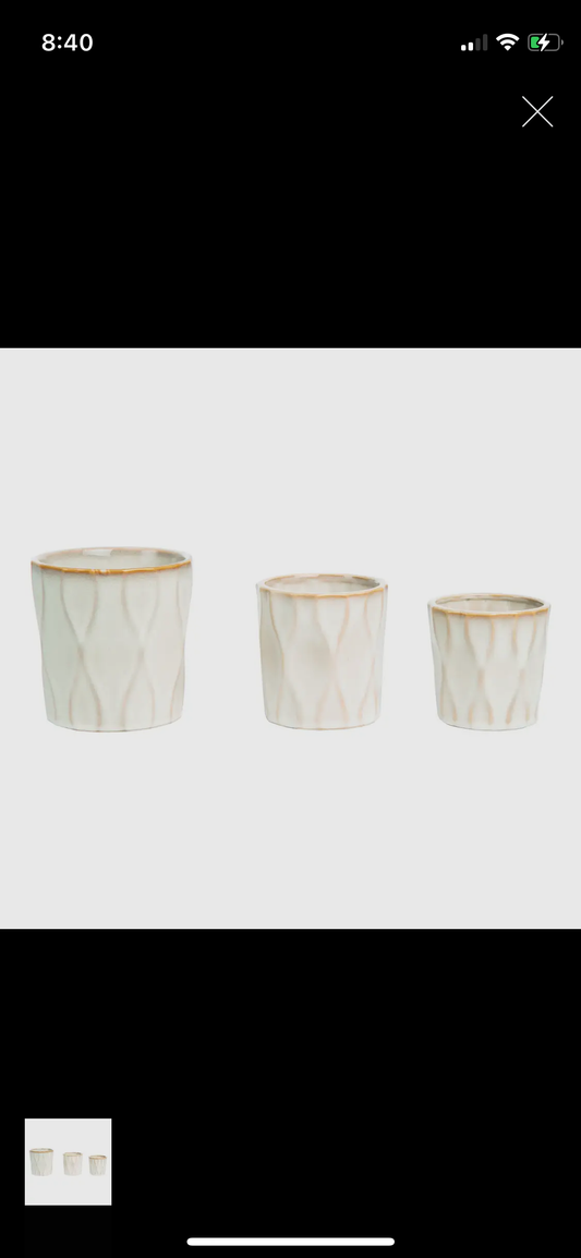 Off-White Wavy Planter-Lg