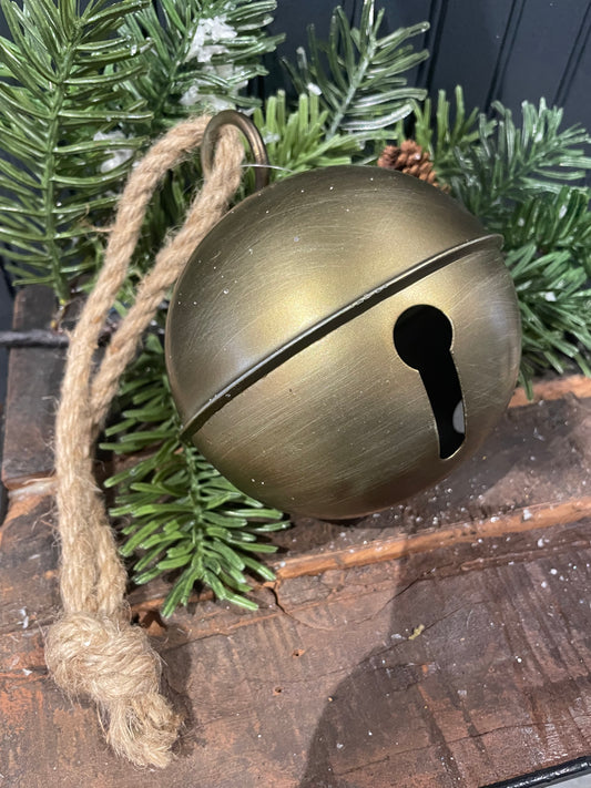 Gold Metal Bell Ornament